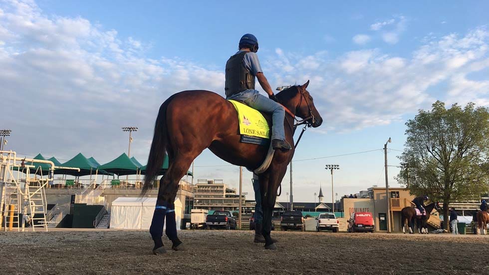 Lone Sailor at Churchill Downs